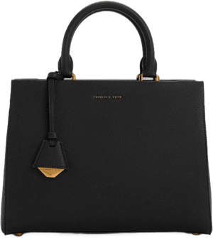 Charles & Keith Women's Mirabelle Structured Top Handle Bag