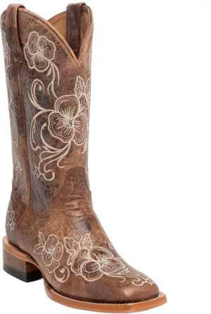 Shyanne Women's Lasy Floral Embroidered Western Boots