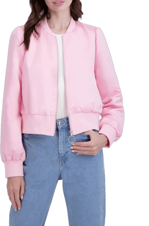 Ookie & Lala Satin Bomber Jacket