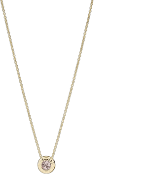 Coach Women's Open Circle Stone Necklace