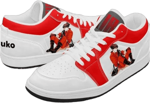 Kaneda JD1 Low Shoes - Orange and White Anime Shoes Men / 6