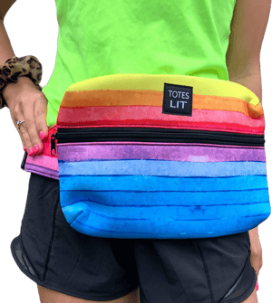 Lit handlers Rainbow Fanny Packin' Tote