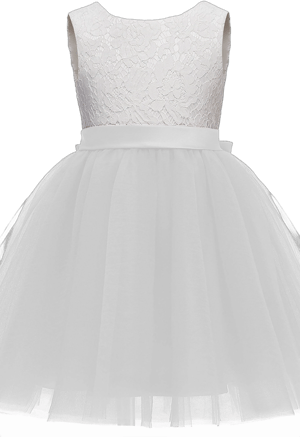 A-Line Tulle Lace Flower Girl Dress