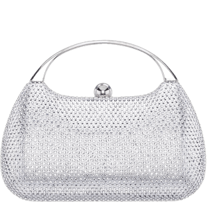 Nina Crystal Minaudiere Clutch