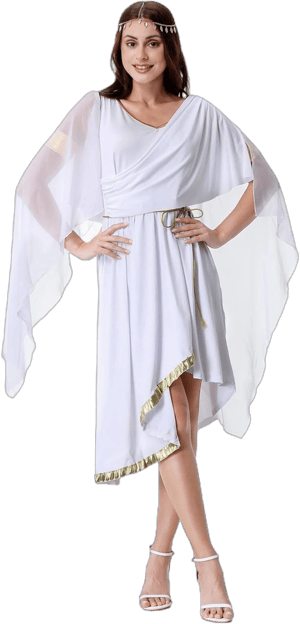 Greek Goddess Slim Fit Toga Dress