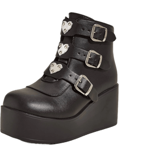 Lucky Step Women's Platform Chunky Ankle Boots