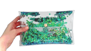 90s Mermaid Sequin Clutch