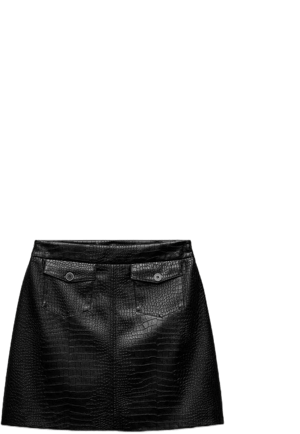 Zara Women's Faux Leather Mini Skirt