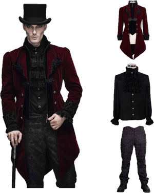 Victorian Gothic Vintage 3-Piece Suit