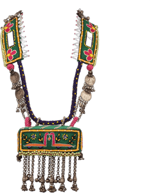 Hand Embroidered Boho Necklace