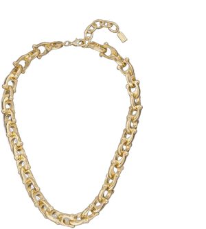 COACH Chunky Signature Chain Link Necklace Women's