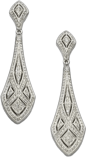 Adriana Orsini Women's Art Deco Crystal Drop Earrings