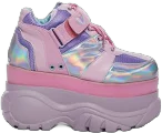 Sugar Thrillz Fairywalker Platform Sneakers - Holographic - RAINBOW / US 8