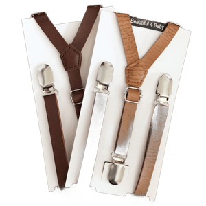 Leather Suspenders for Toddlers and Little Boys