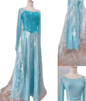 Handmade Cosplay Elsa Dress Adult