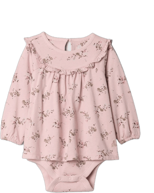 Baby Organic Cotton Shirt Bodysuit by Gap