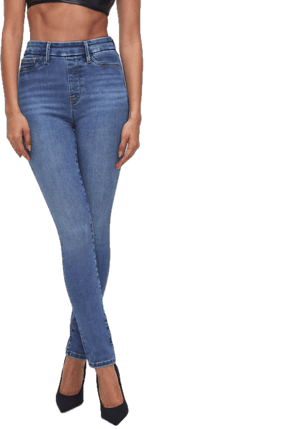 Good American Women's High-Rise Pull-On Skinny Jeans