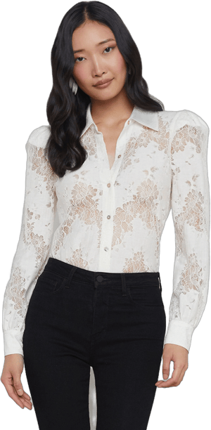 L'AGENCE Jenica Lace Blouse