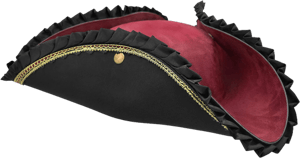 Nicky Bigs Novelties Deluxe Tricorn Tricorner Pirate Hat