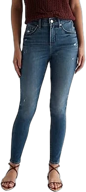 Express Women's Mid Rise Skinny Jeans