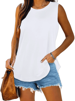 Women's Sleeveless Loose Tunic Tank Tops