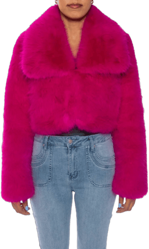 Azalea Wang Cadence Faux Fur Jacket