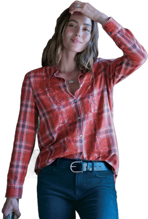 Sundance Women's Amadi Plaid Tunic Top