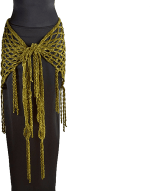 Crocheted Belly Dance Scarf