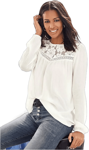 Lascana Lace Long Sleeve Top