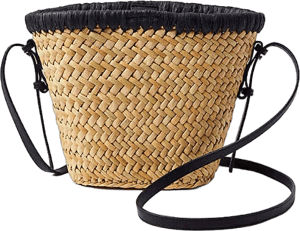 Loft Women's Whipstitch Straw Crossbody Bag