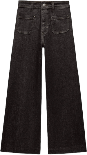 Zara Women's High Waist Wide Leg Jeans