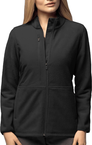 WonderWink Slate Women's Micro-Fleece Zip Jacket