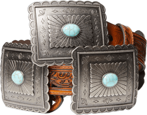 ARIAT Women's Rectangle Concho Belt