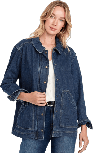 Old Navy Women's Relaxed Jean Barn Jacket