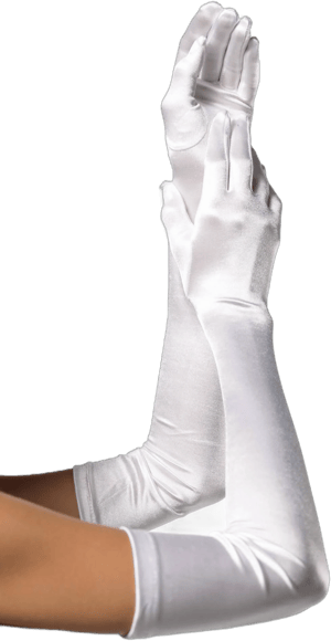 ELECTRIC LOVE Women's Extra Long Satin Gloves