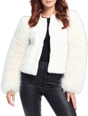 Fabulous Furs Mimi Faux Fur Jacket