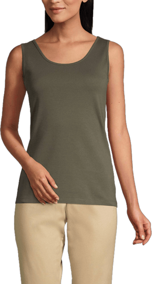 Lands' End Women's Cotton Tank Top