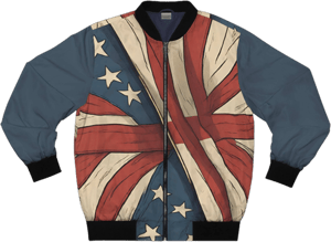 Vintage Patriotic Men's Retro Bomber Jacket