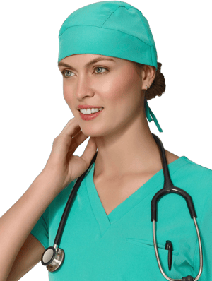 Contemporary Scrub Cap Surgical Green