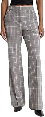 Express Women's High Waisted Plaid Flare Pants