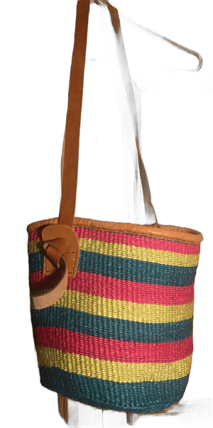 Vintage Woven Basket Tote