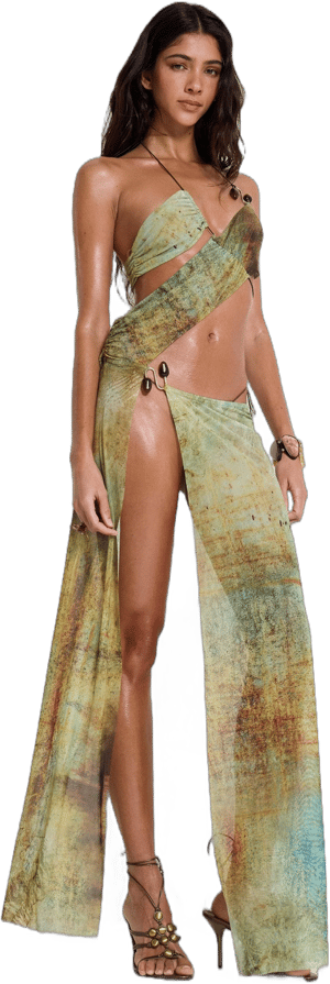 Jaded London Women's Draped Cantha Maxi Dress