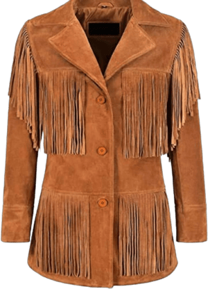 Quality Supply Western 100% Real Suede Cowgirl Leather Jacket Women