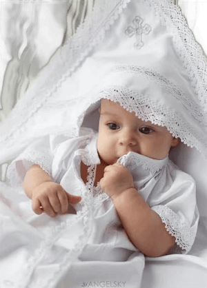 Lace Christening Gown Baptism Outfit Boy Girl Satin Baptism Handmade