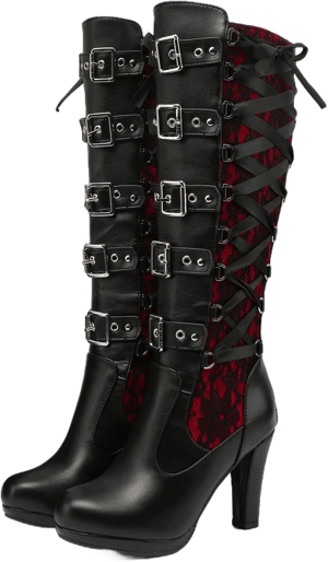 Women's Lace Up Knee High Boots