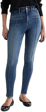 Express Women's High Waisted Front Seam Skinny Jeans