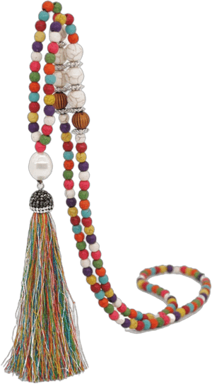 Tanyoyo Boho Beads Necklaces Chakra Statement Long Chain Tassel Necklace Jewerly Handmade Fashion Jewelry