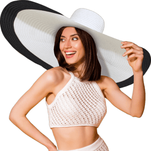 Women's Foldable Wide Brim Straw Sun Hat