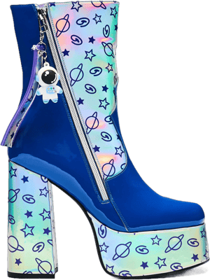 Spaceman Supernova Platform Heeled Boots