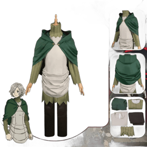 Delicious in Dungeon Mithrun Cosplay Fantasia Costume Disguise for Men Adult Cloak Tops Pants